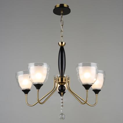 Люстра NH5305/5 COP+BK медь/черный 5х60W E27 d630 h500, QH22 У1